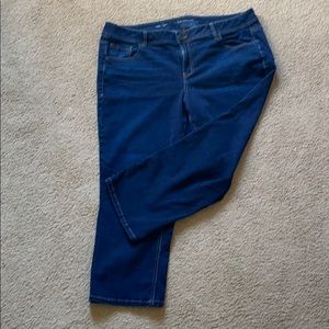 Lane Bryant Crop Genius Fit Capri Jeans Sz 20